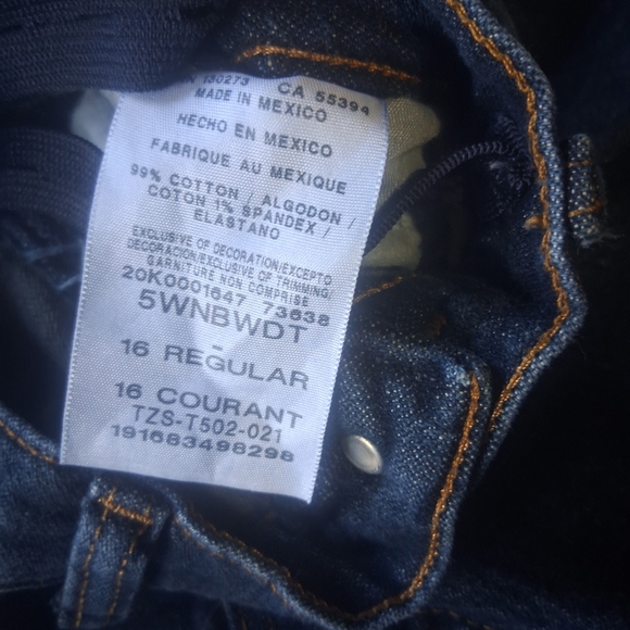 Wrangler Kids Blue Straight Leg Denim Jeans - Picture 6 of 8